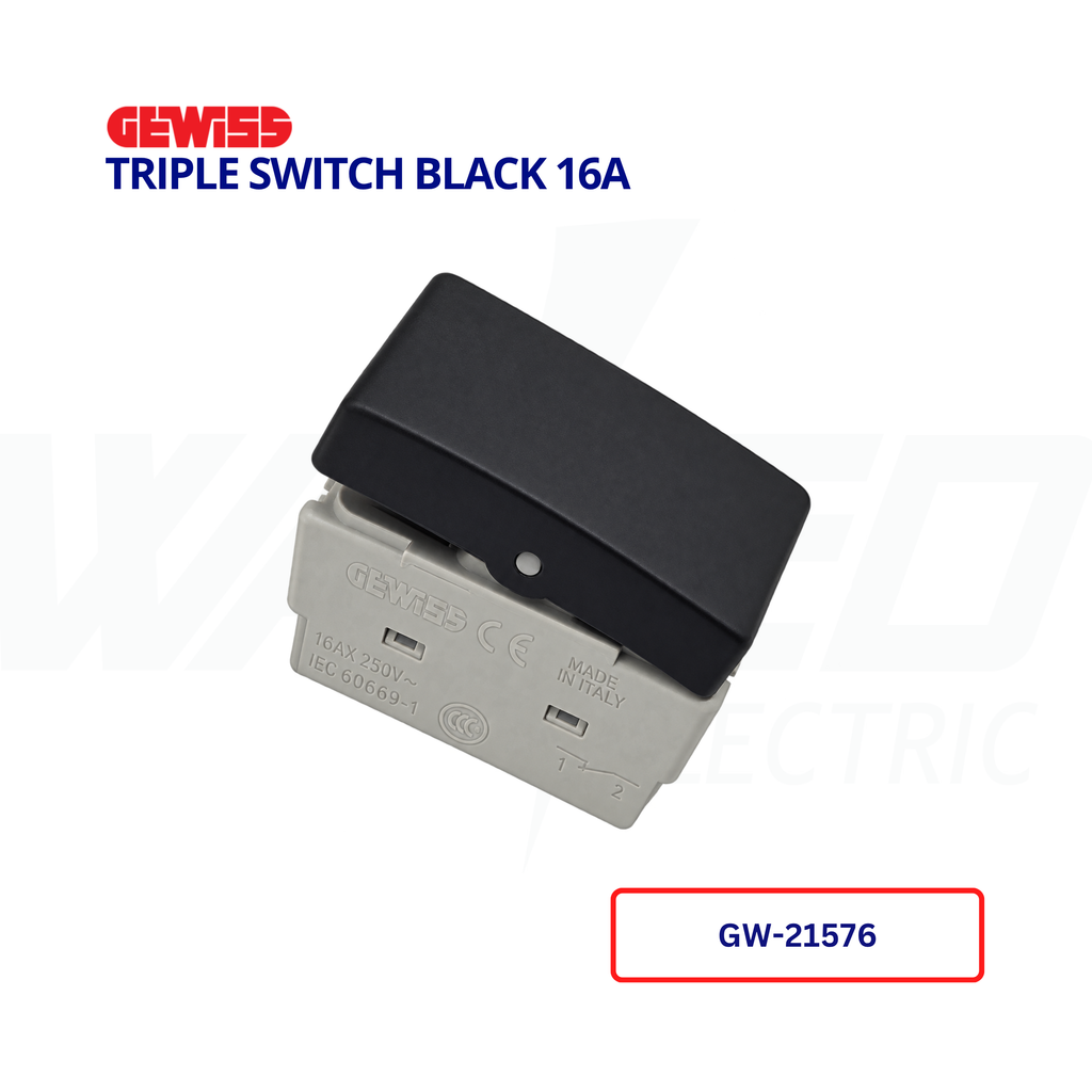 triple Switch black 16A