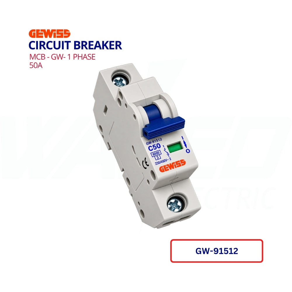 MCB - GW- 1 Phase - 50A