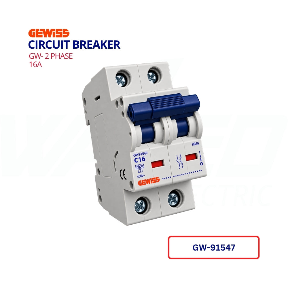 MCB - GW- 2 PHASE - 16A