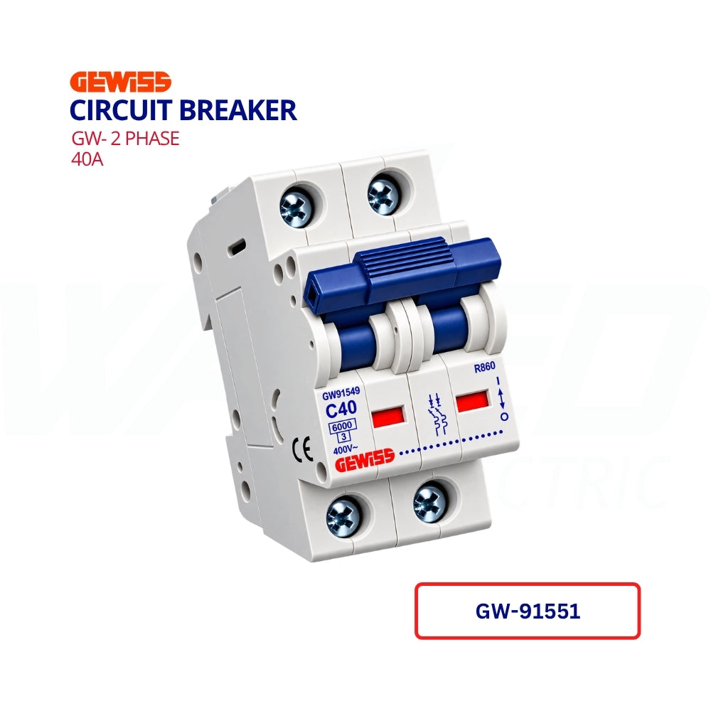 MCB - GW- 2 PHASE - 40A