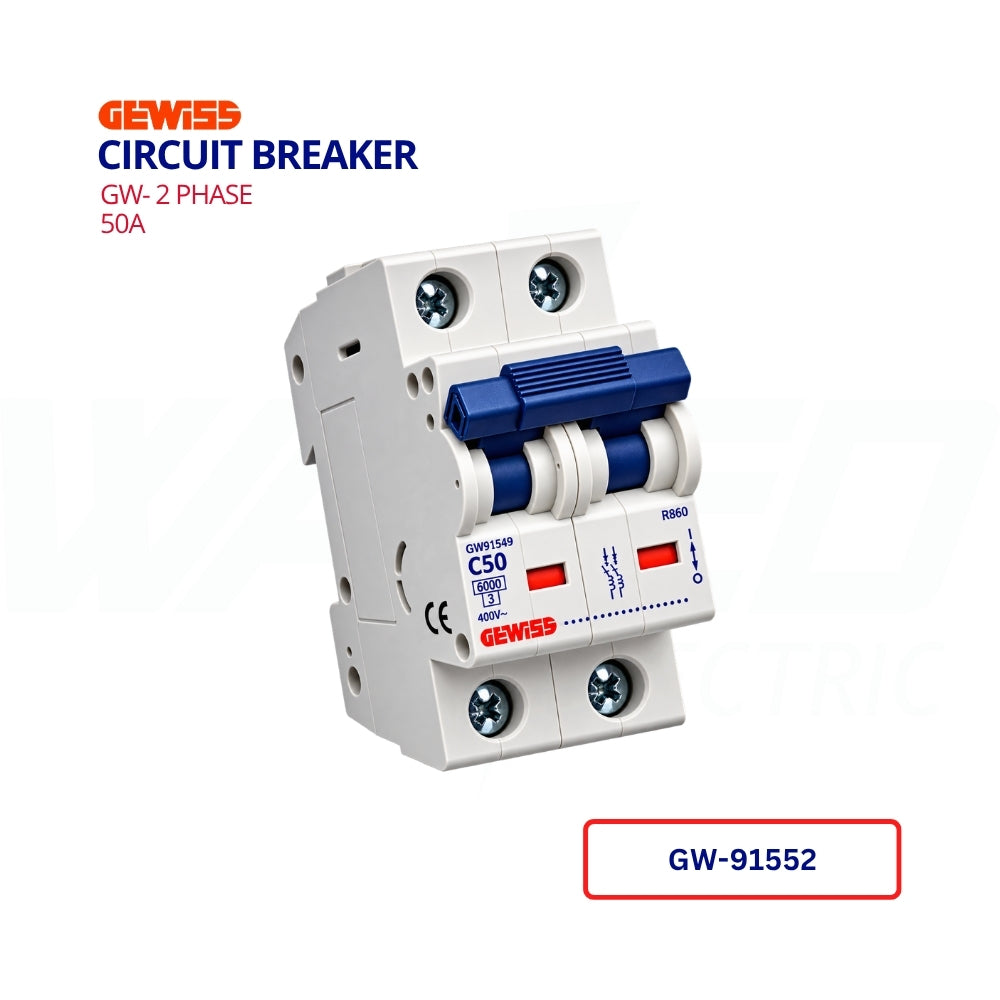 MCB - GW- 2 PHASE - 50A