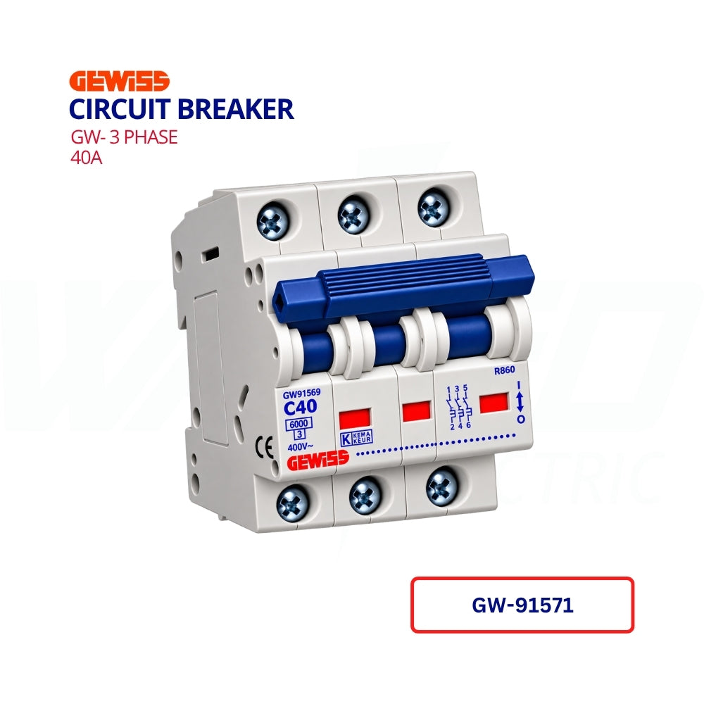 MCB - GW- 3 PHASE - 40A