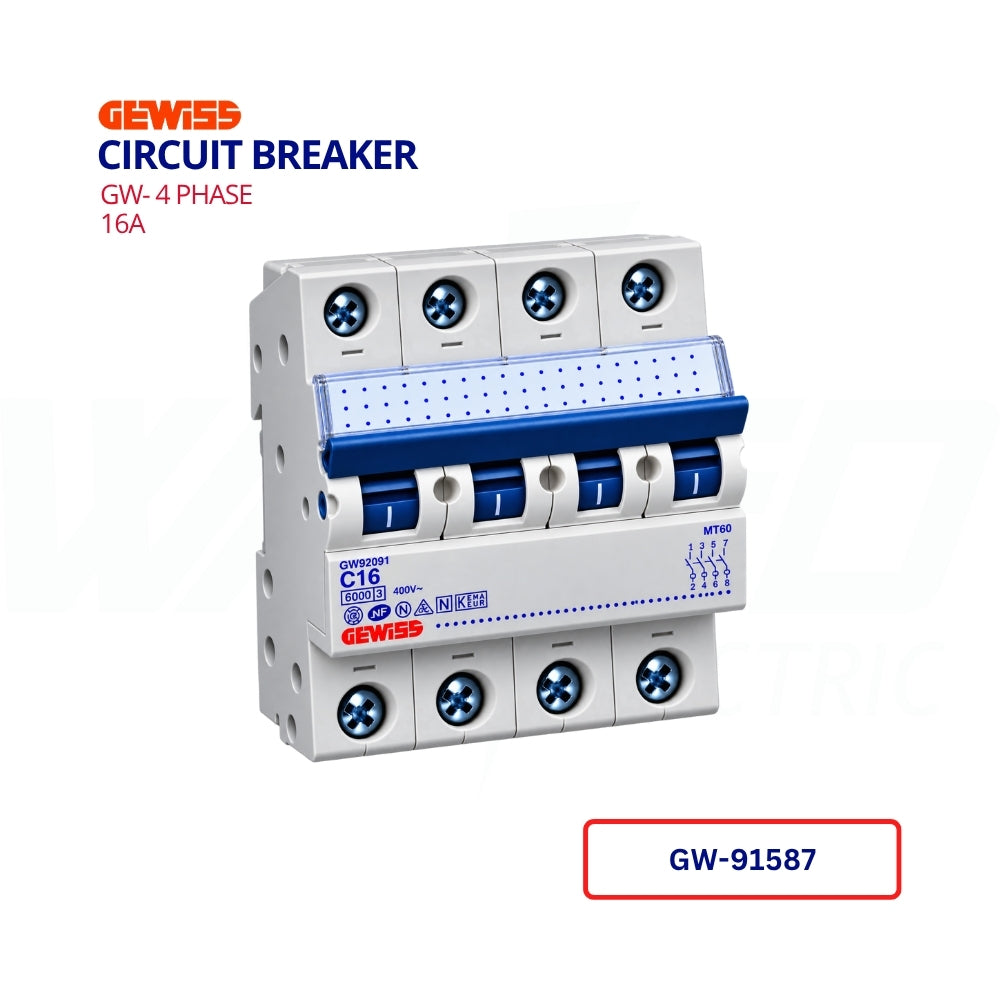 MCB - GW- 4 PHASE - 16A