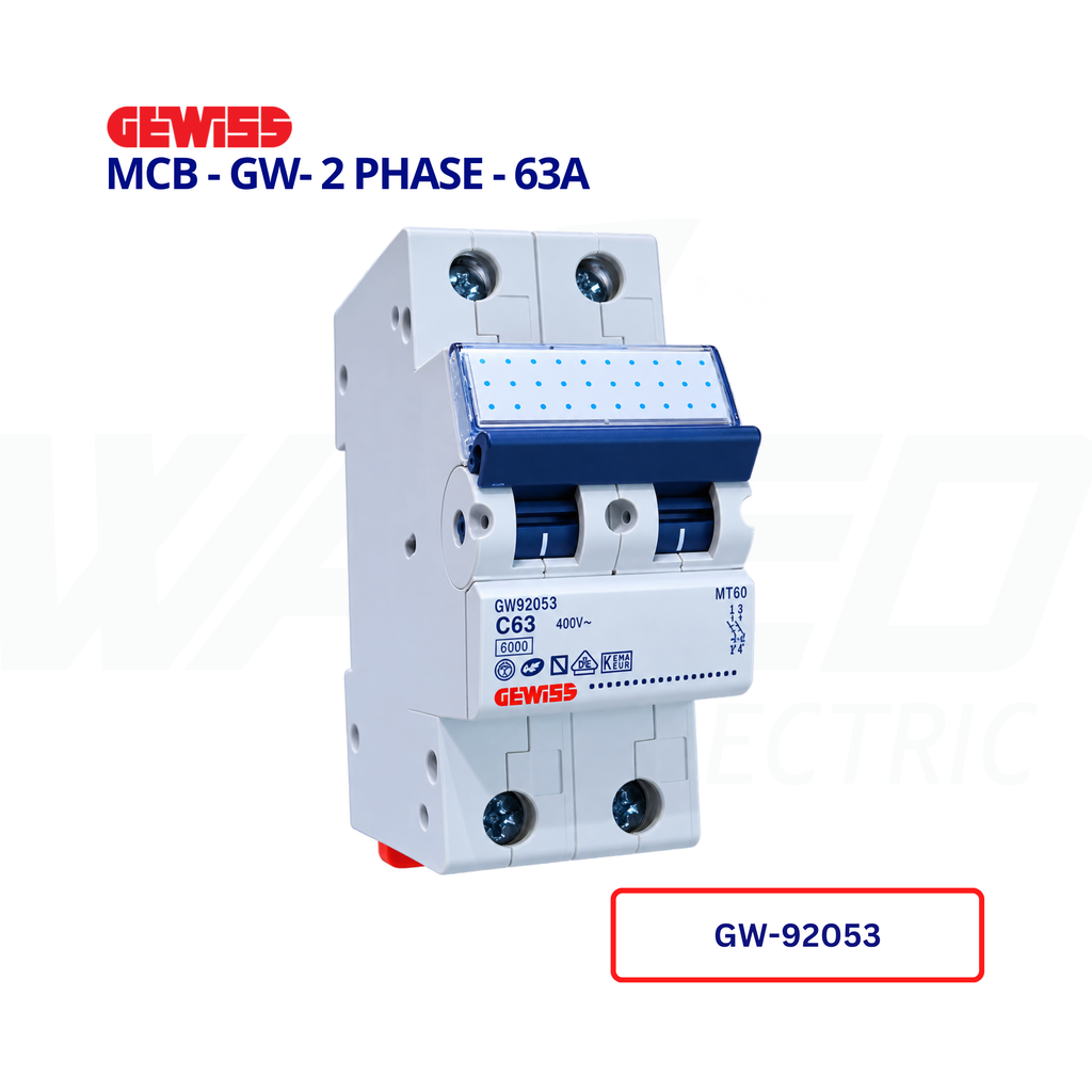 MCB - GW- 2 PHASE - 63A