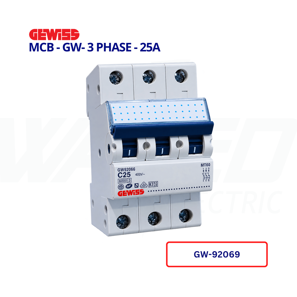 MCB - GW- 3 PHASE - 25A