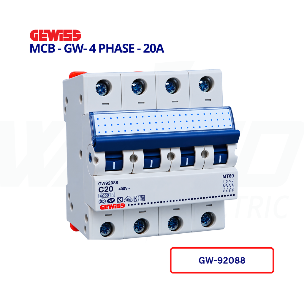 MCB - GW- 4 PHASE - 20A