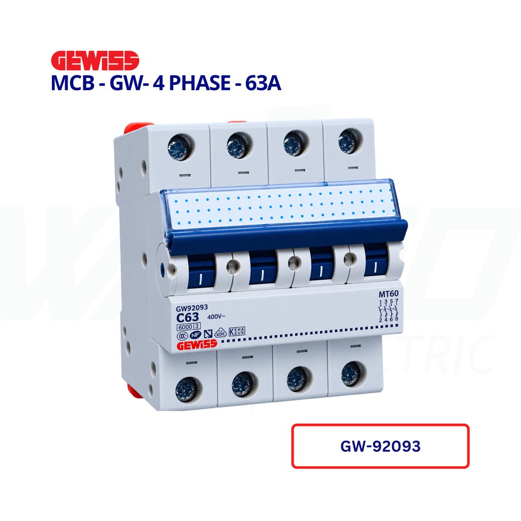 MCB - GW- 4 PHASE - 63A