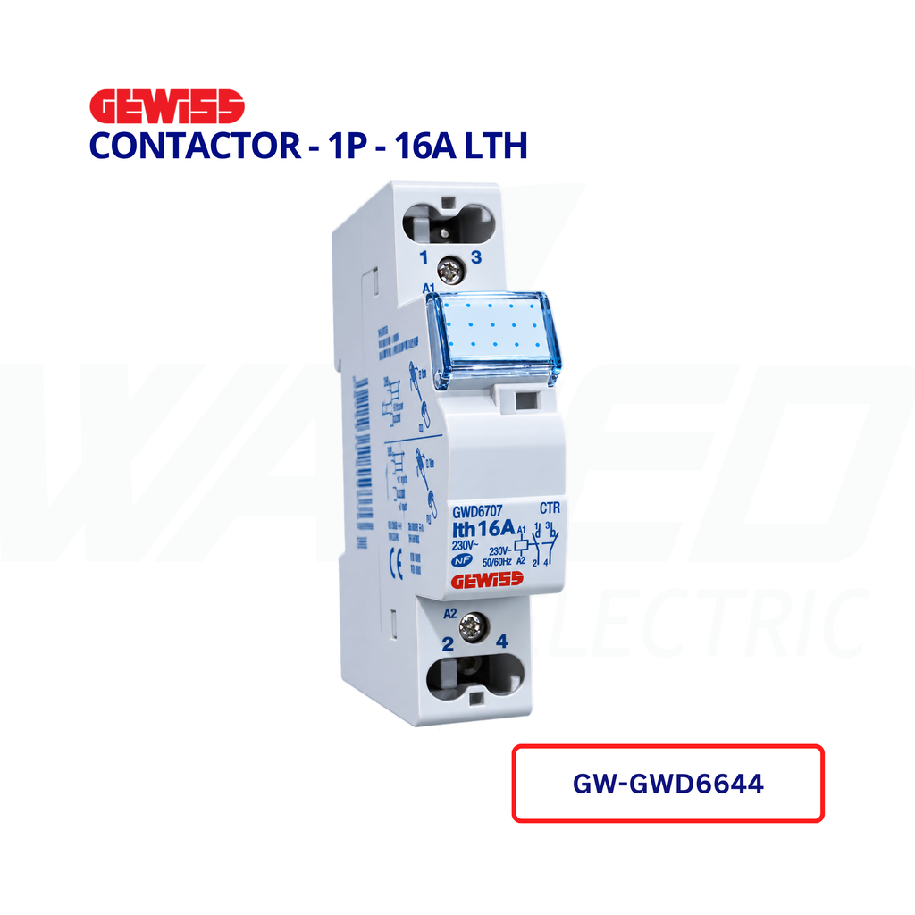 CONTACTOR - 1P - 16A LTH - GEWISS