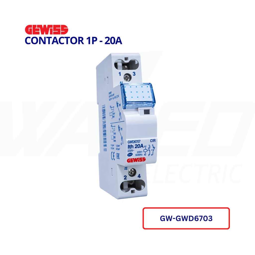 CONTACTOR 1P - 20A - GEWISS