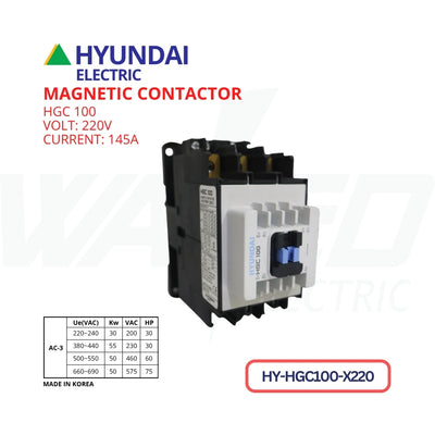 Magnetic Contactor - 145A - HGC100