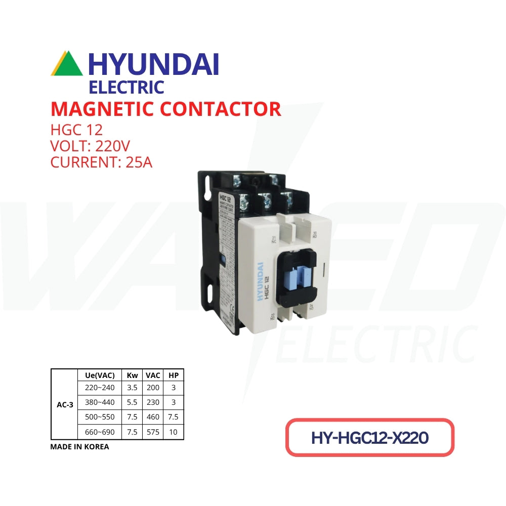 Magnetic Contactor - 25A - HGC12