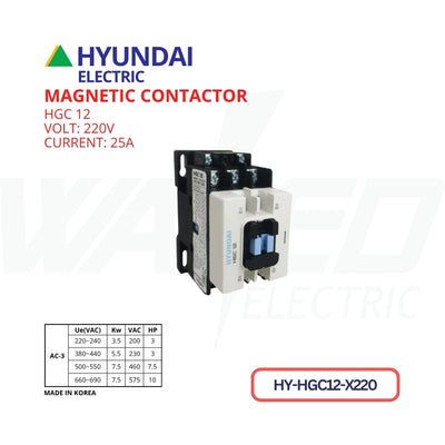 Magnetic Contactor - 25A - HGC12