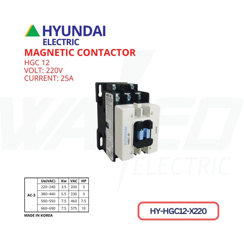 Magnetic Contactor - 25A - HGC12