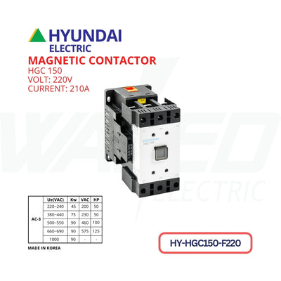 Magnetic Contactor - 210A - HGC150