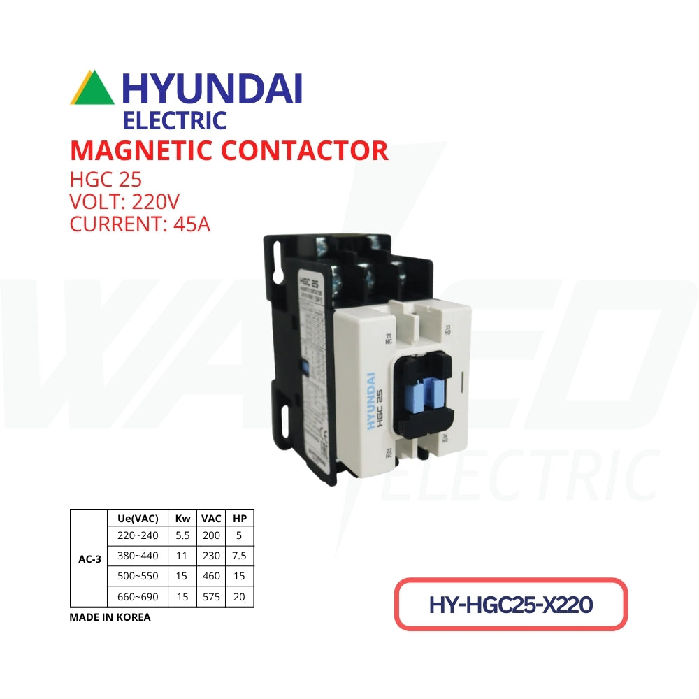 Magnetic Contactor - 45A - HGC25