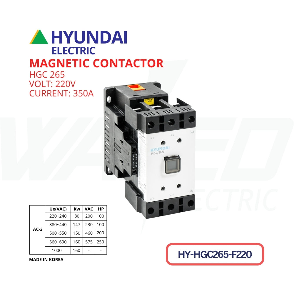 Magnetic Contactor - 350A - HGC265