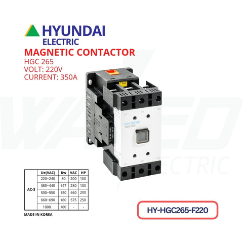 Magnetic Contactor - 350A - HGC265