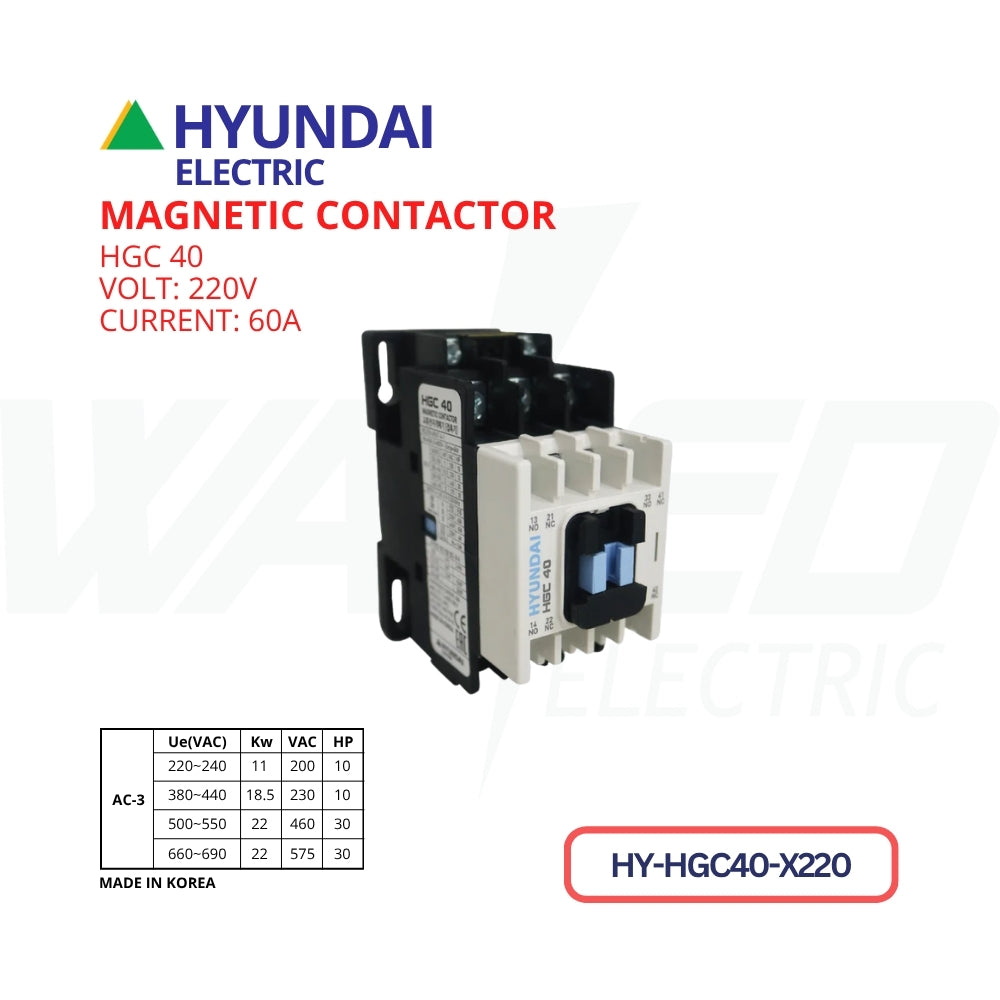 Magnetic Contactor - 60A - HGC40