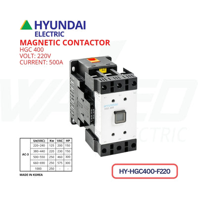 Magnetic Contactor - 500A - HGC400