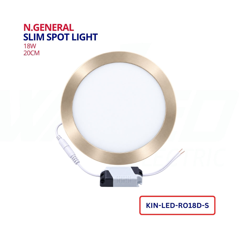 L.King Slim Spot Light silver-18W