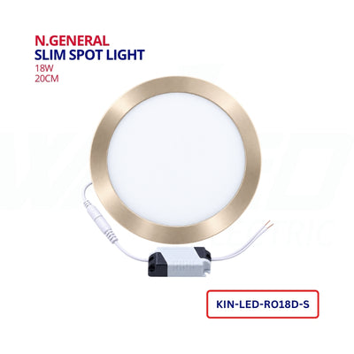 L.King Slim Spot Light silver-18W