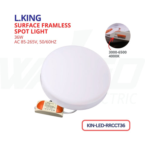 FRIMLESS SPOT LIGHT - 36WATT - ROUND