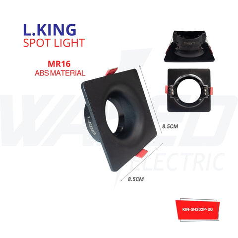 Cover Spot Light - mr16 - Square - ABS Material