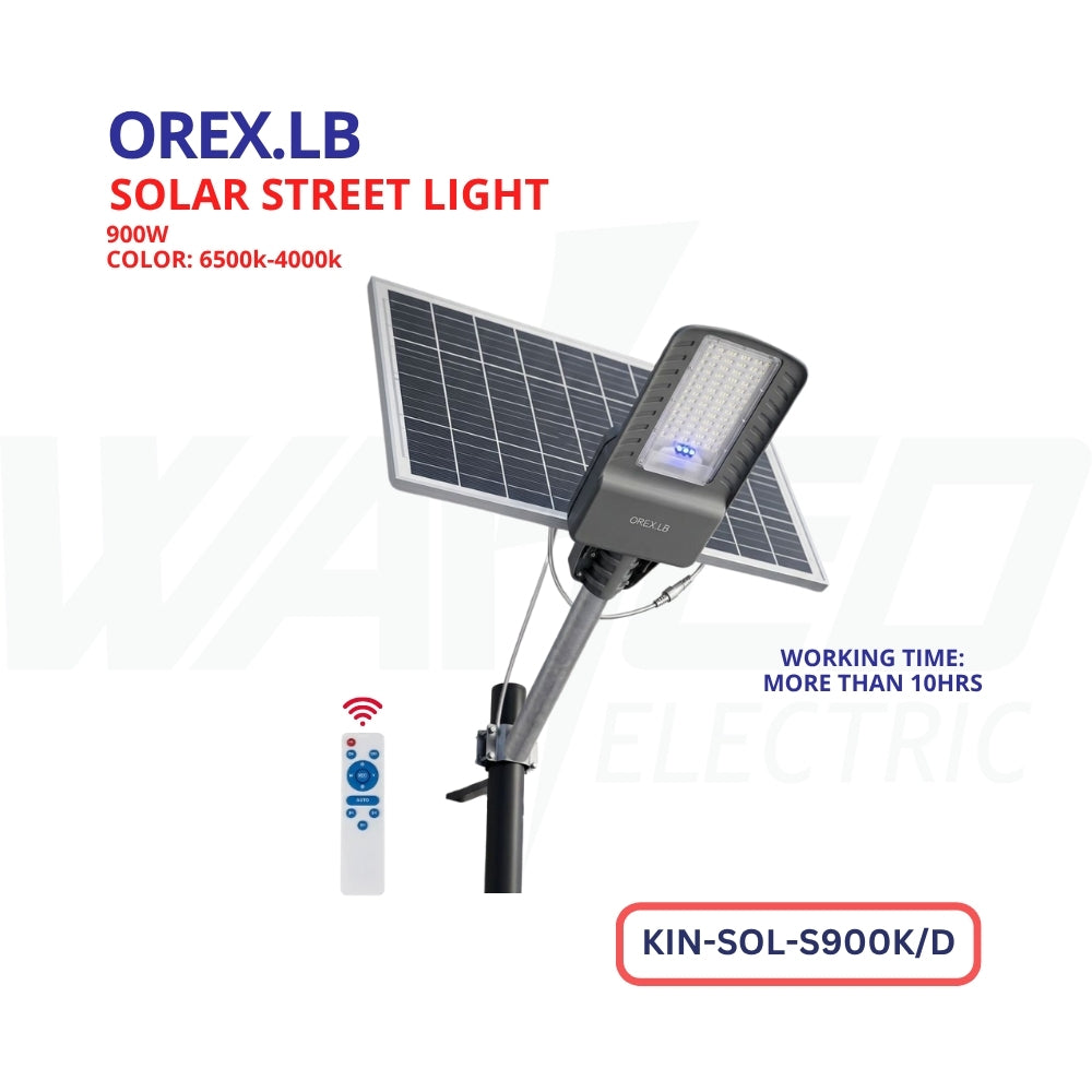 Solar Street Light - 900w - OREX.LB