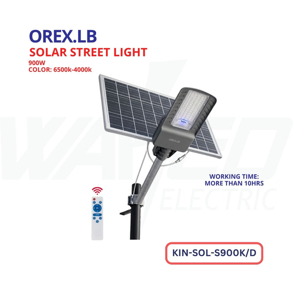 Solar Street Light - 900w - OREX.LB – Waked Electric