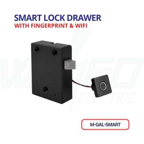 Smart Drawer Lock with Fingerprint & WiFi – Keyless Cabinet Security