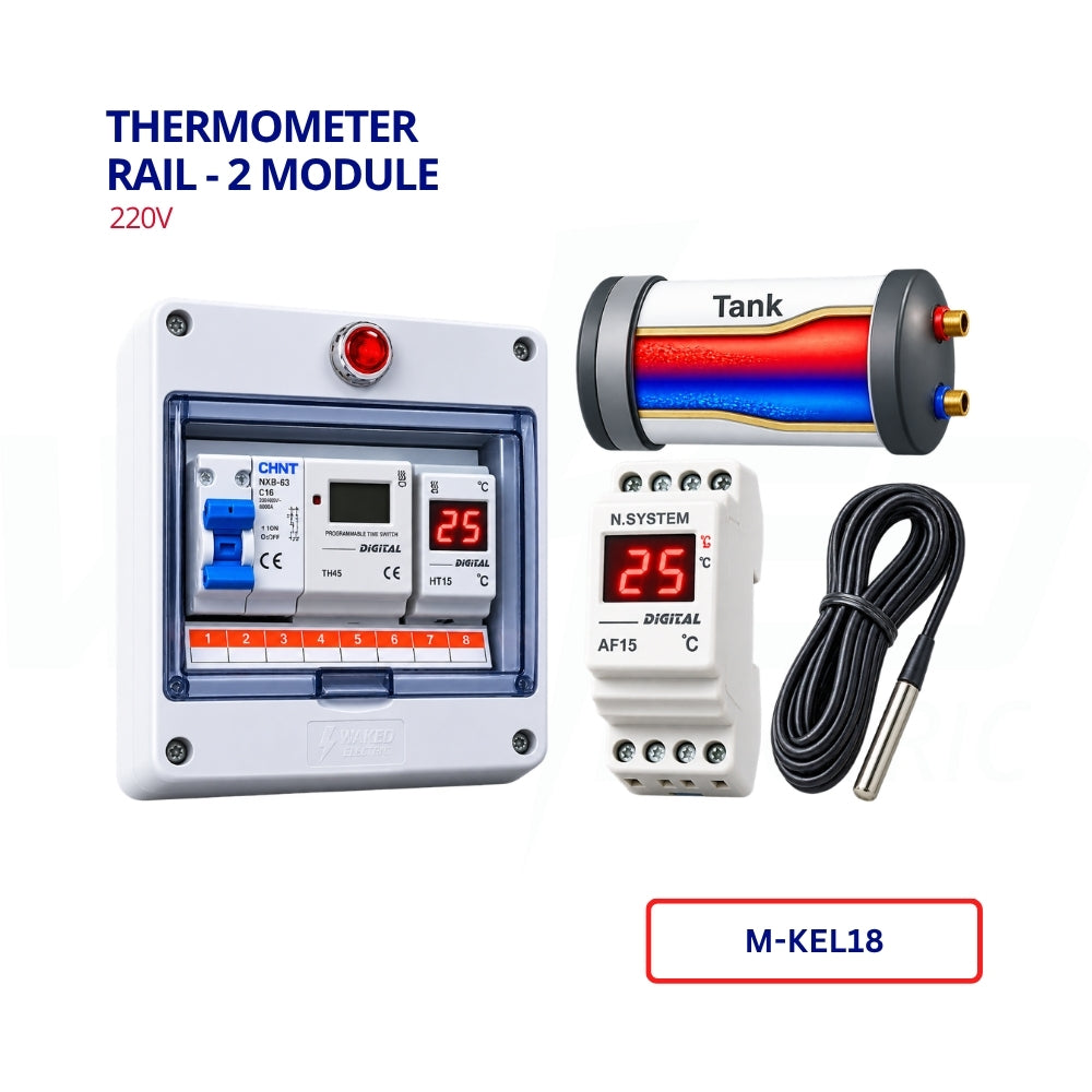 Thermometer - Rail - 2 Module