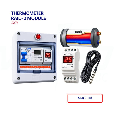 Thermometer - Rail - 2 Module