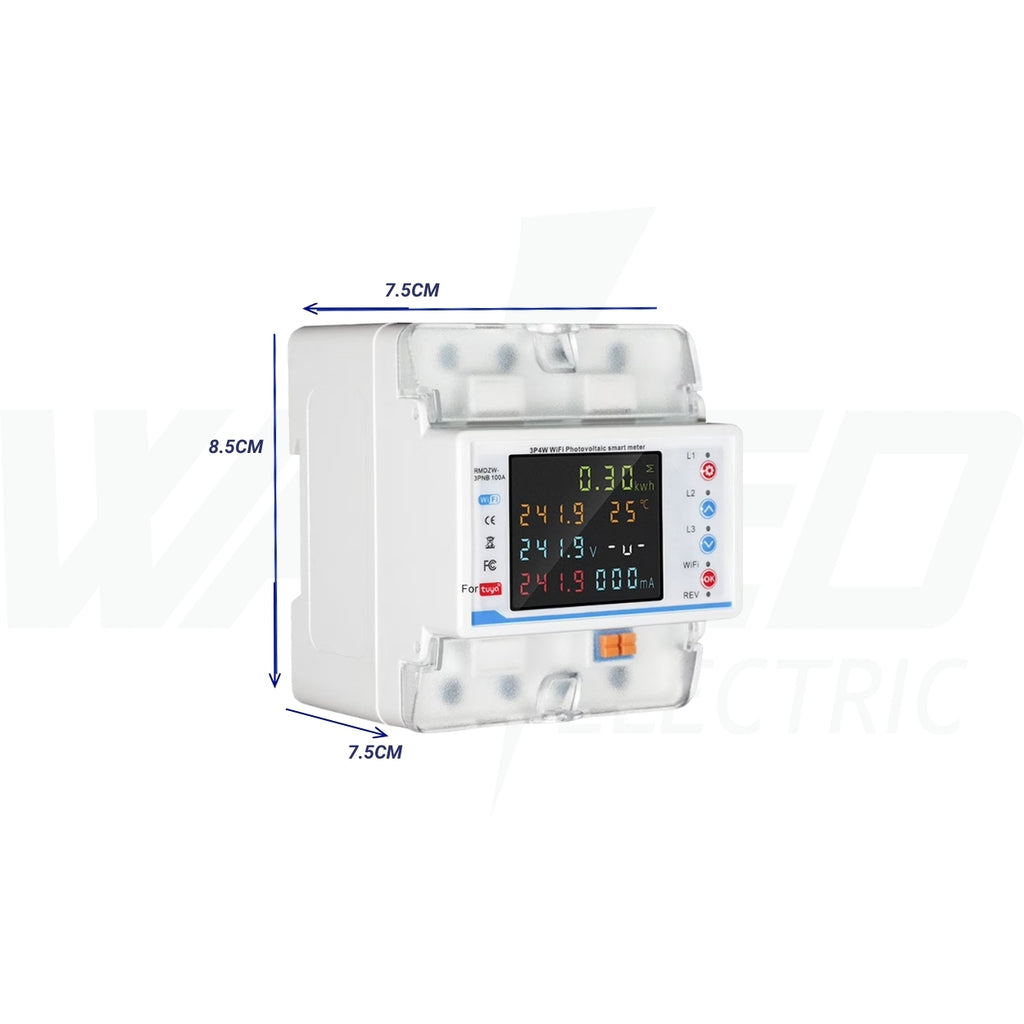Potector File Wifi Smart - Energy Meter & Potector - 3P 100A – Waked Electric