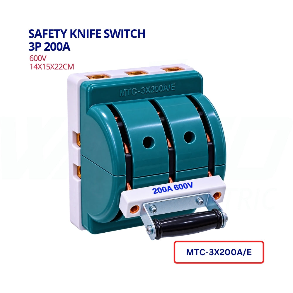 Safety Knife Switch - 3P 200A