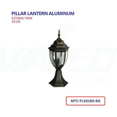 Pillar Lantern - Bronze
