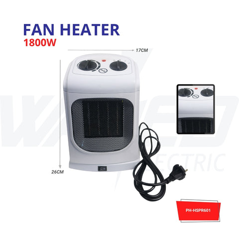 Fan heater - 1800w - 3 Speeds