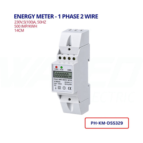 Energy Meter - 1 phase 2 wire