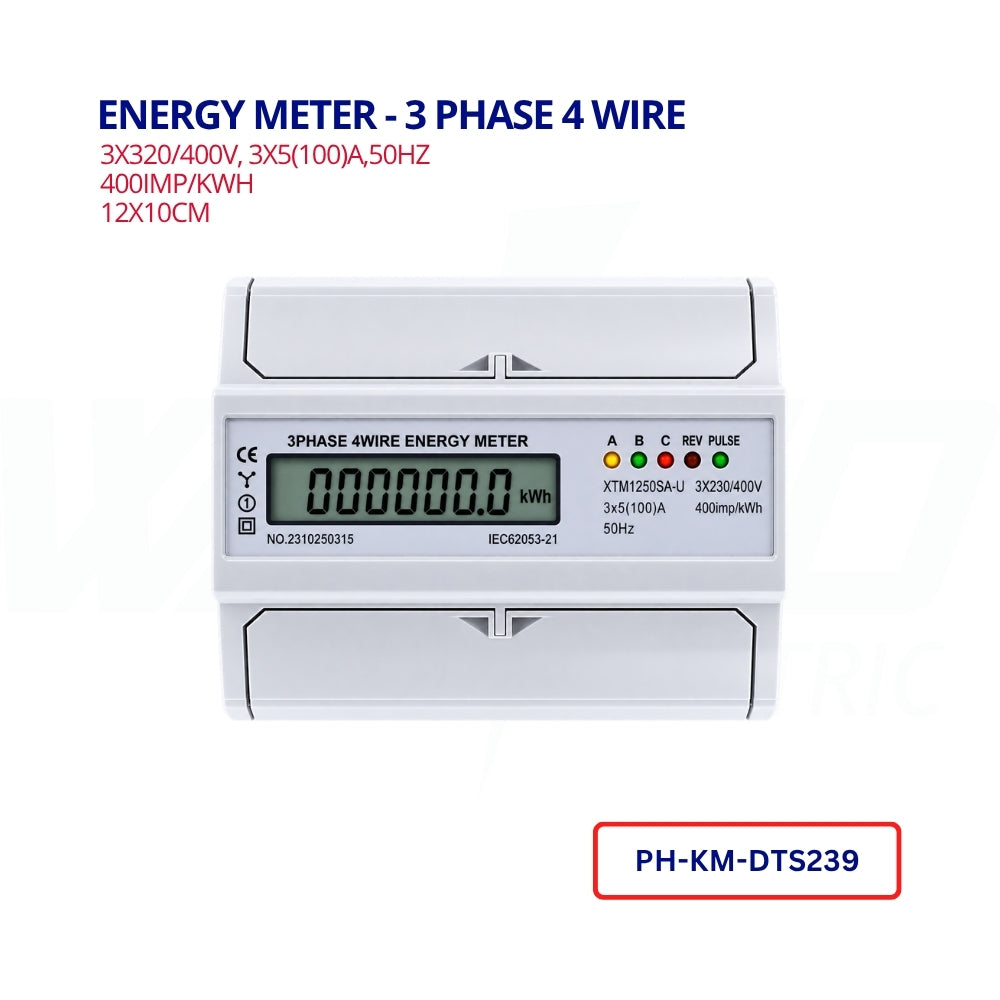 ENERGY METER - 3 PHASE 4 WIRE