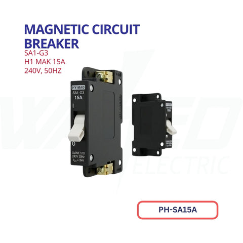 Magnetic Circuit Breaker - 1 Phase - 15A