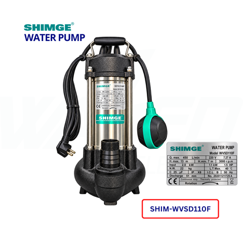 1.5HP Submersible Water Pump with Float Switch