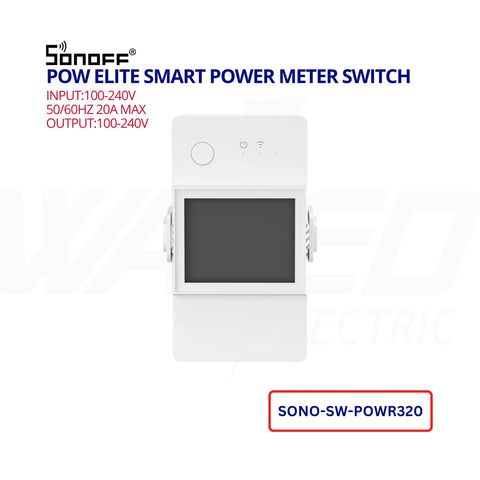 SONOFF POW Elite POWR320D – 20A Wi-Fi Smart Power Meter Switch