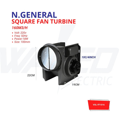 Turbine Fan - 18W - 4inch