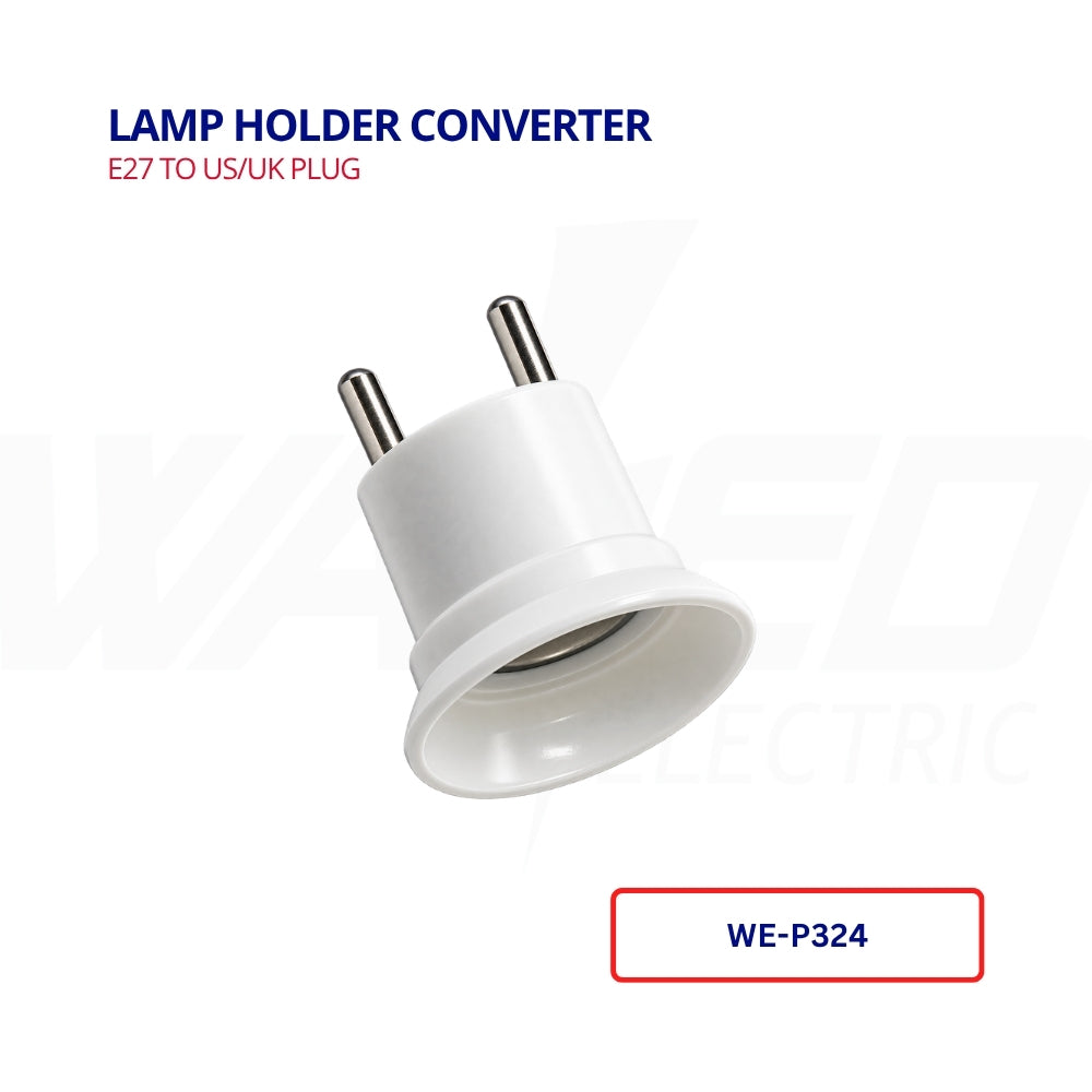 Lamp Holder Converter - E27 To US/UK Plug