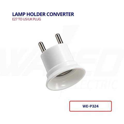 Lamp Holder Converter - E27 To US/UK Plug