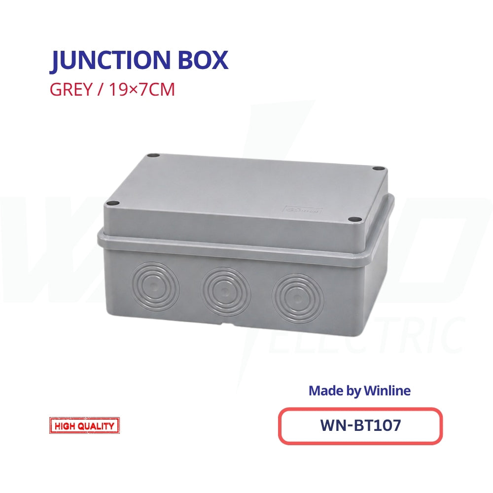 WINLINE Junction Box Grey – 19×7cm