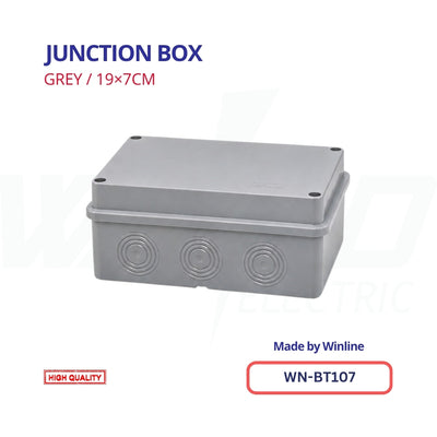 WINLINE Junction Box Grey – 19×7cm