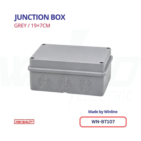 WINLINE Junction Box Grey – 19×7cm