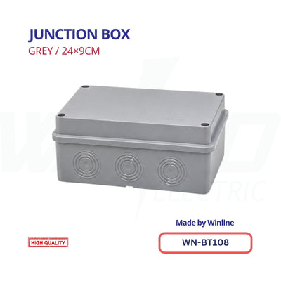 WINLINE Junction Box Grey – 24×9cm