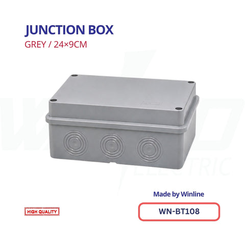 WINLINE Junction Box Grey – 24×9cm