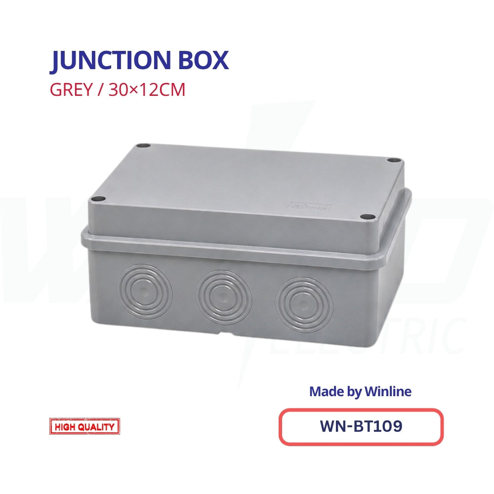 WINLINE Junction Box Grey – 30×12cm